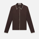 FRAME - The Slim Essential Shirt -- Coffee Multi