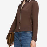 FRAME - The Slim Essential Shirt -- Coffee Multi