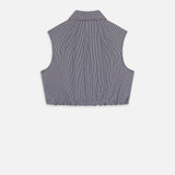FRAME - The Check Top -- Navy Multi