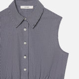 FRAME - The Check Top -- Navy Multi