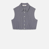 FRAME - The Check Top -- Navy Multi