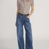 FRAME - The Silk Check Shirt -- Houndstooth Multi