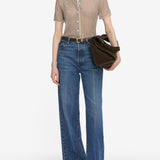 FRAME - The Silk Check Shirt -- Houndstooth Multi