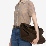 FRAME - The Silk Check Shirt -- Houndstooth Multi