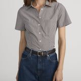 FRAME - The Check Seaside Shirt -- Coffee Multi