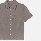 FRAME - The Check Seaside Shirt -- Coffee Multi