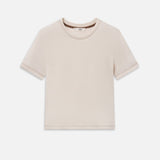 FRAME - The Contrast Stitch Baby Tee