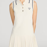 FRAME - The Tennis Pleated Mini Dress