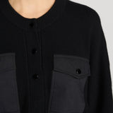 FRAME - The Contrast Cashmere Cardi