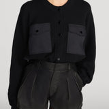 FRAME - The Contrast Cashmere Cardi