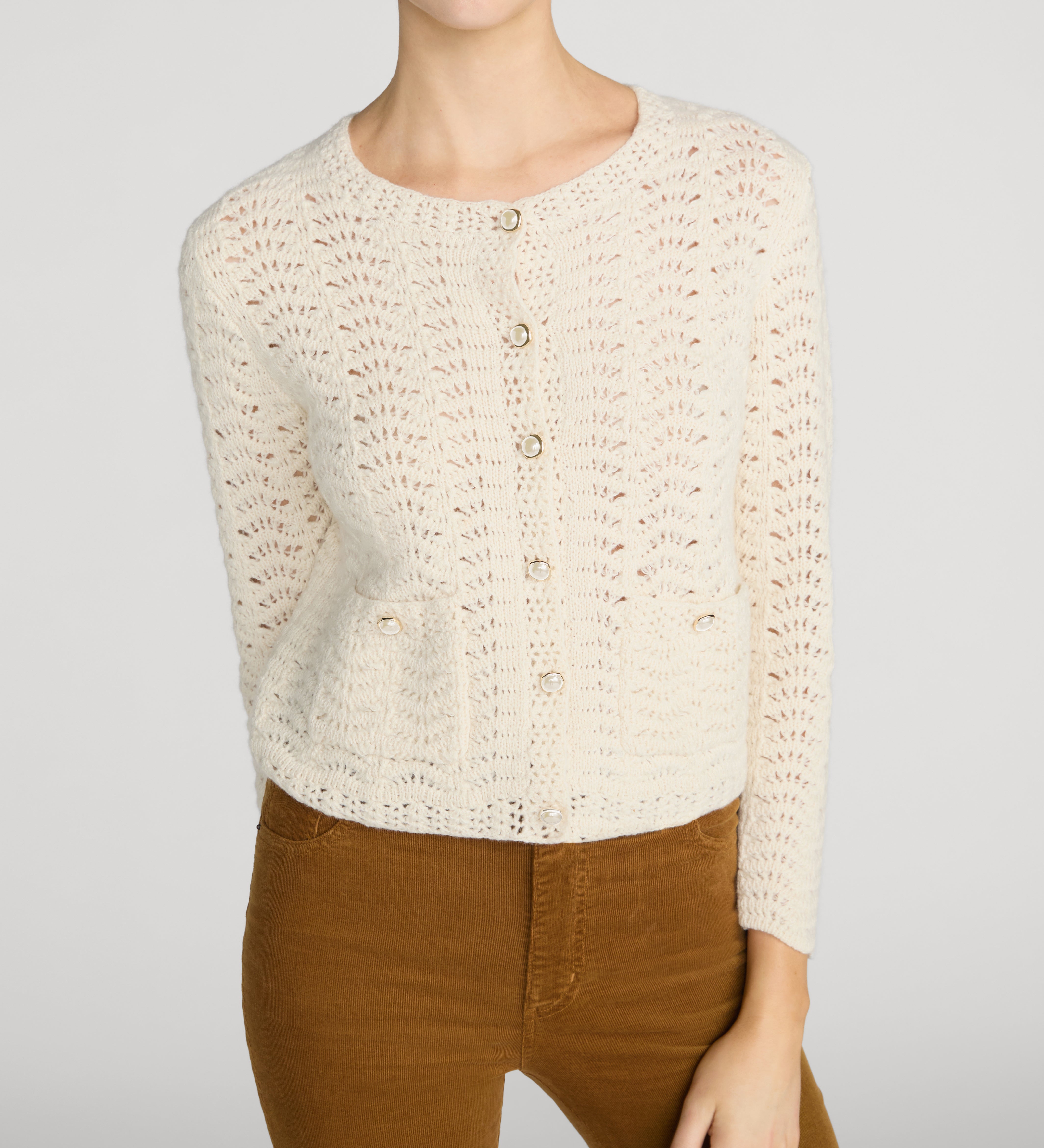 FRAME - The Chevron Knit Cardi