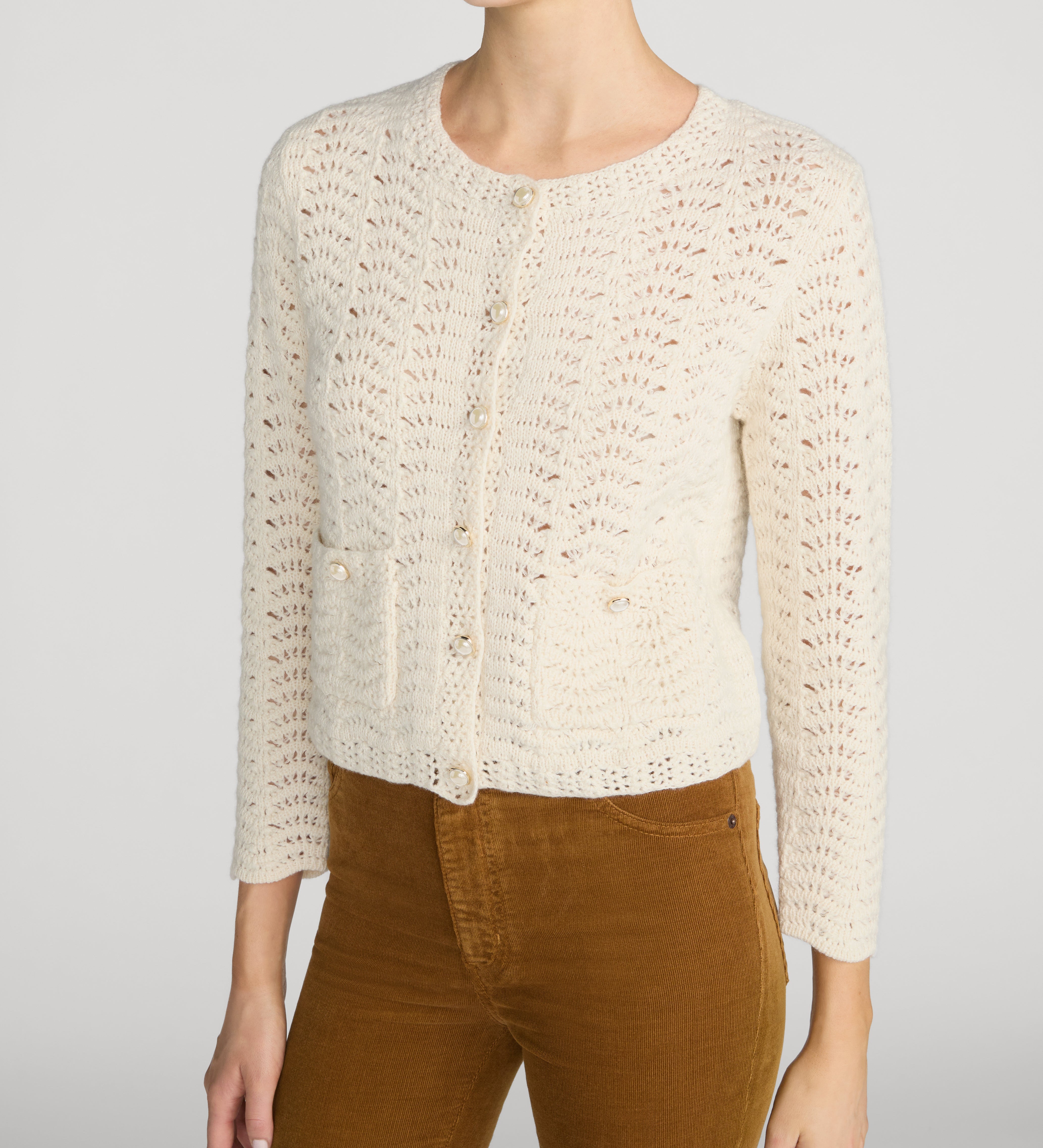 FRAME - The Chevron Knit Cardi