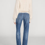 FRAME - The Airy Lurex Quarter Zip