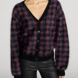 FRAME - The Brushed Houndstooth Cardi