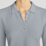 FRAME - The Long Sleeve Honeycomb Polo