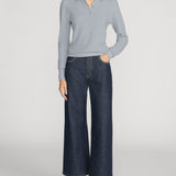 FRAME - The Long Sleeve Honeycomb Polo