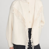 FRAME - The Cropped Jacquard Fringe Coat