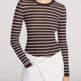 FRAME - The Pointelle Stripe Crewneck
