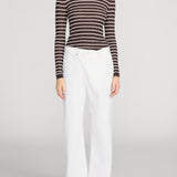 FRAME - The Pointelle Stripe Crewneck