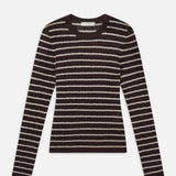 FRAME - The Pointelle Stripe Crewneck