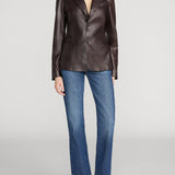 FRAME - The Femme Leather Blazer