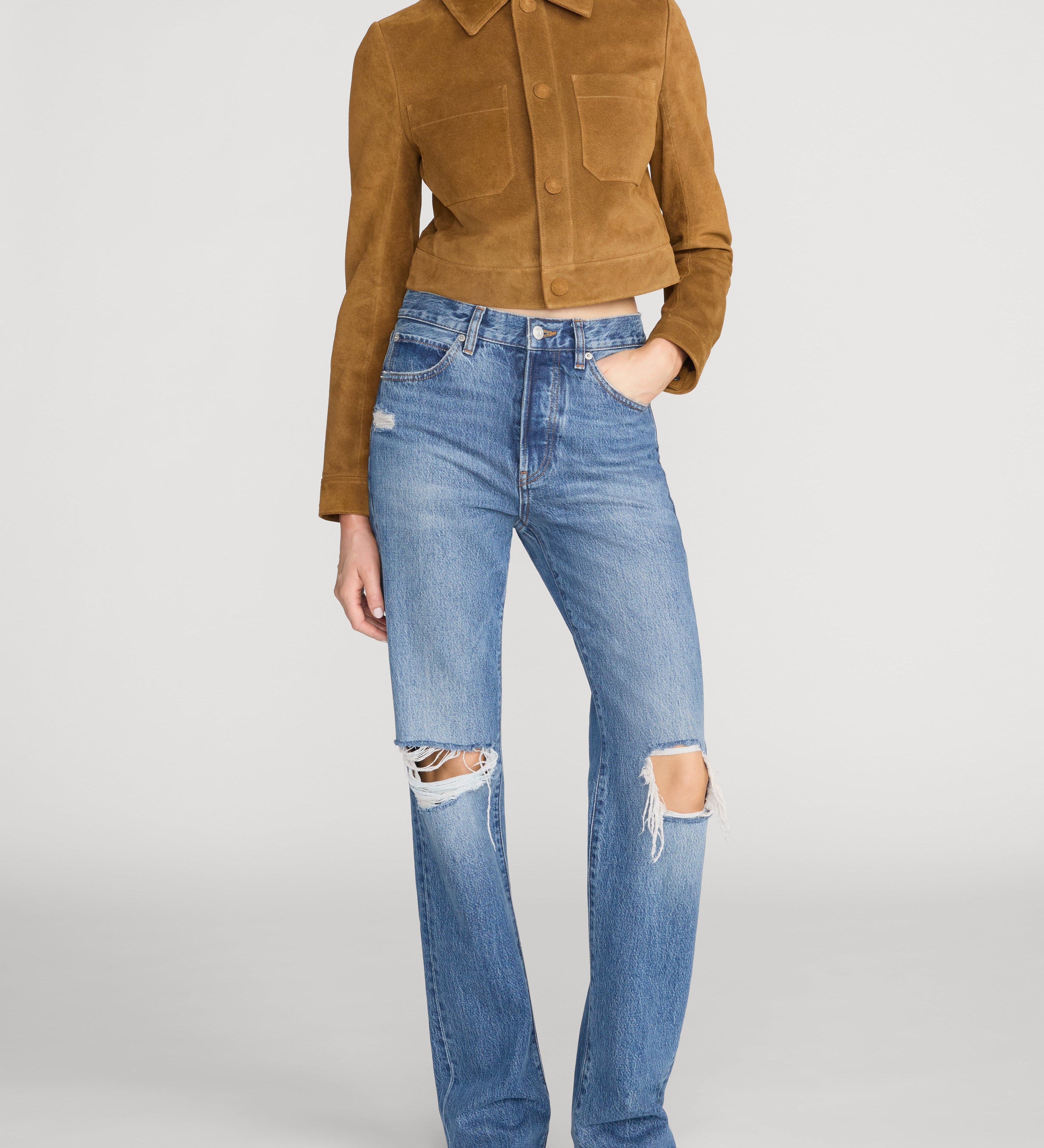 FRAME - The Suede Small Jacket