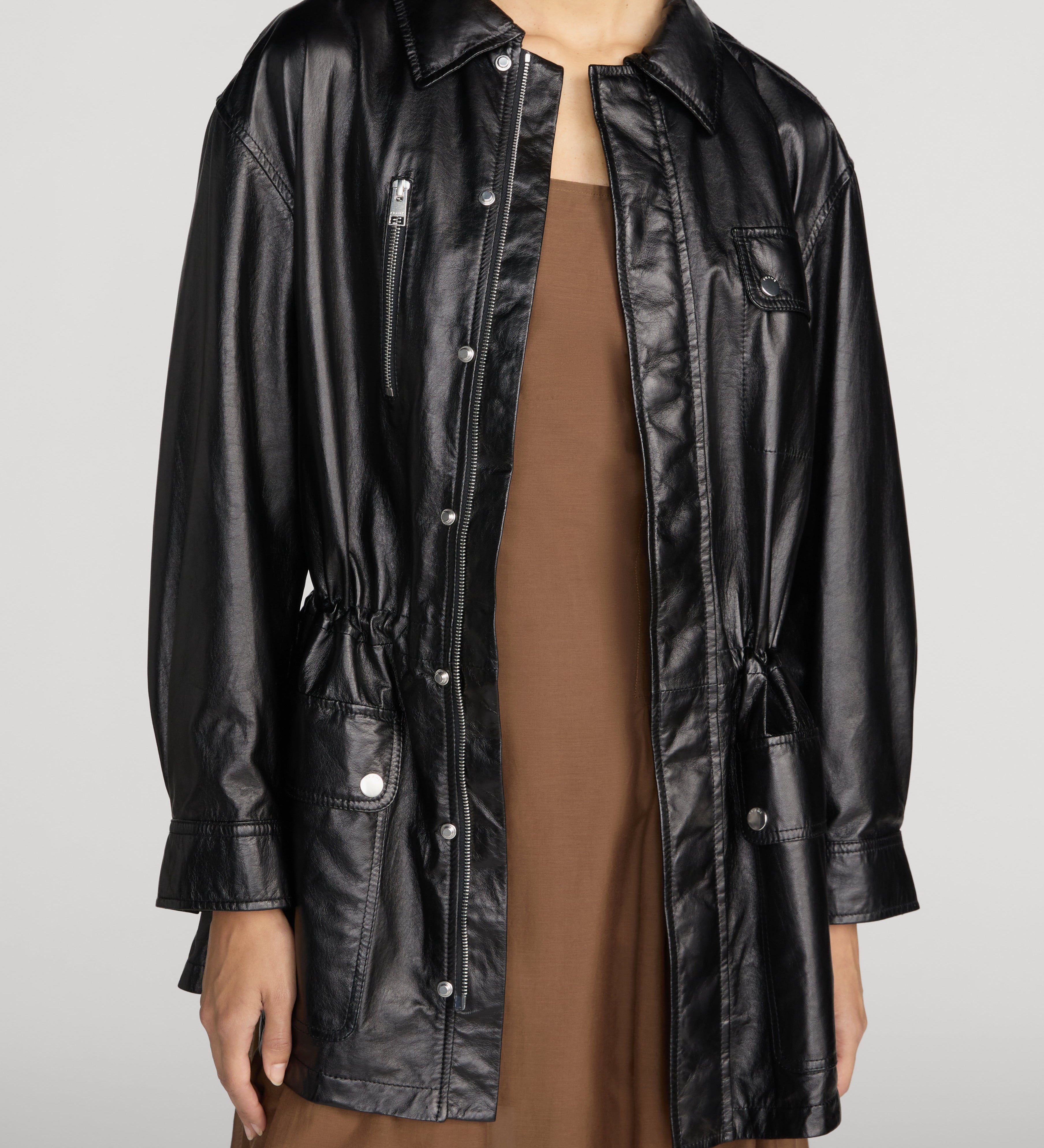 FRAME - The Paper Leather Safari Jacket