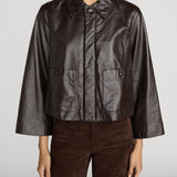 FRAME - The Paper Leather Swing Jacket