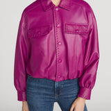 FRAME - The Leather Bubble Jacket