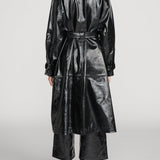FRAME - The Patent Leather Mac Coat
