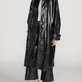 FRAME - The Patent Leather Mac Coat