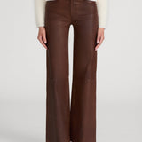 FRAME - THE LEATHER SLIM PALAZZO CEDAR