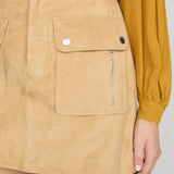 FRAME - The Suede Safari Skirt