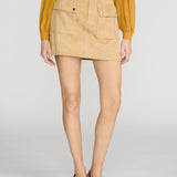 FRAME - The Suede Safari Skirt