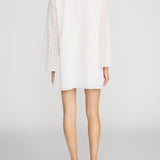 FRAME - The Eyelet Tuxedo Dress