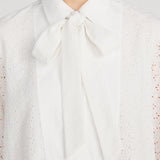 FRAME - The Eyelet Tuxedo Dress