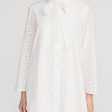 FRAME - The Eyelet Tuxedo Dress
