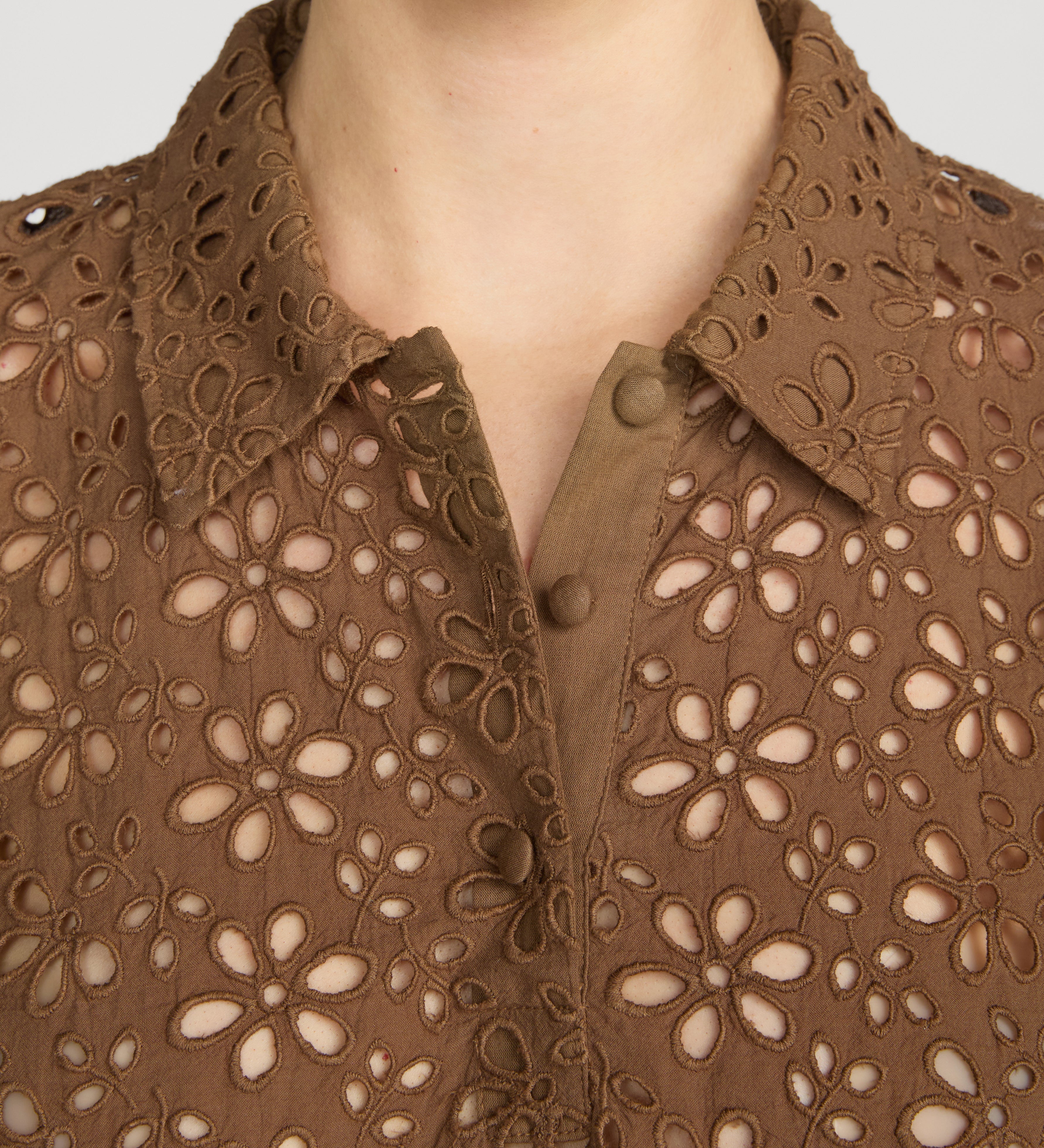 FRAME - The Downing Eyelet Polo