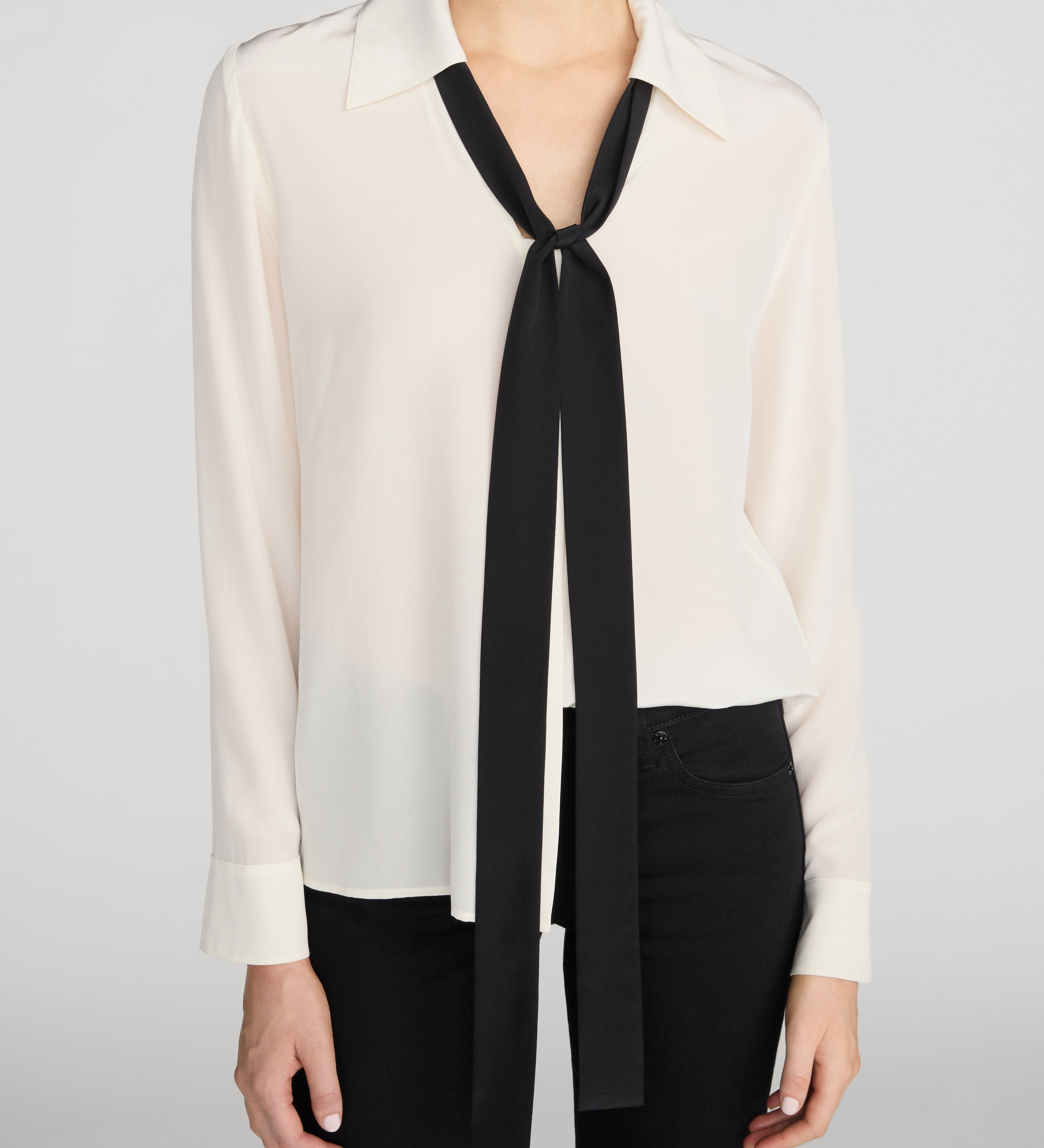 FRAME - The Contrast Tie Shirt