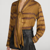 FRAME - The Silk Oversized Tie Shirt