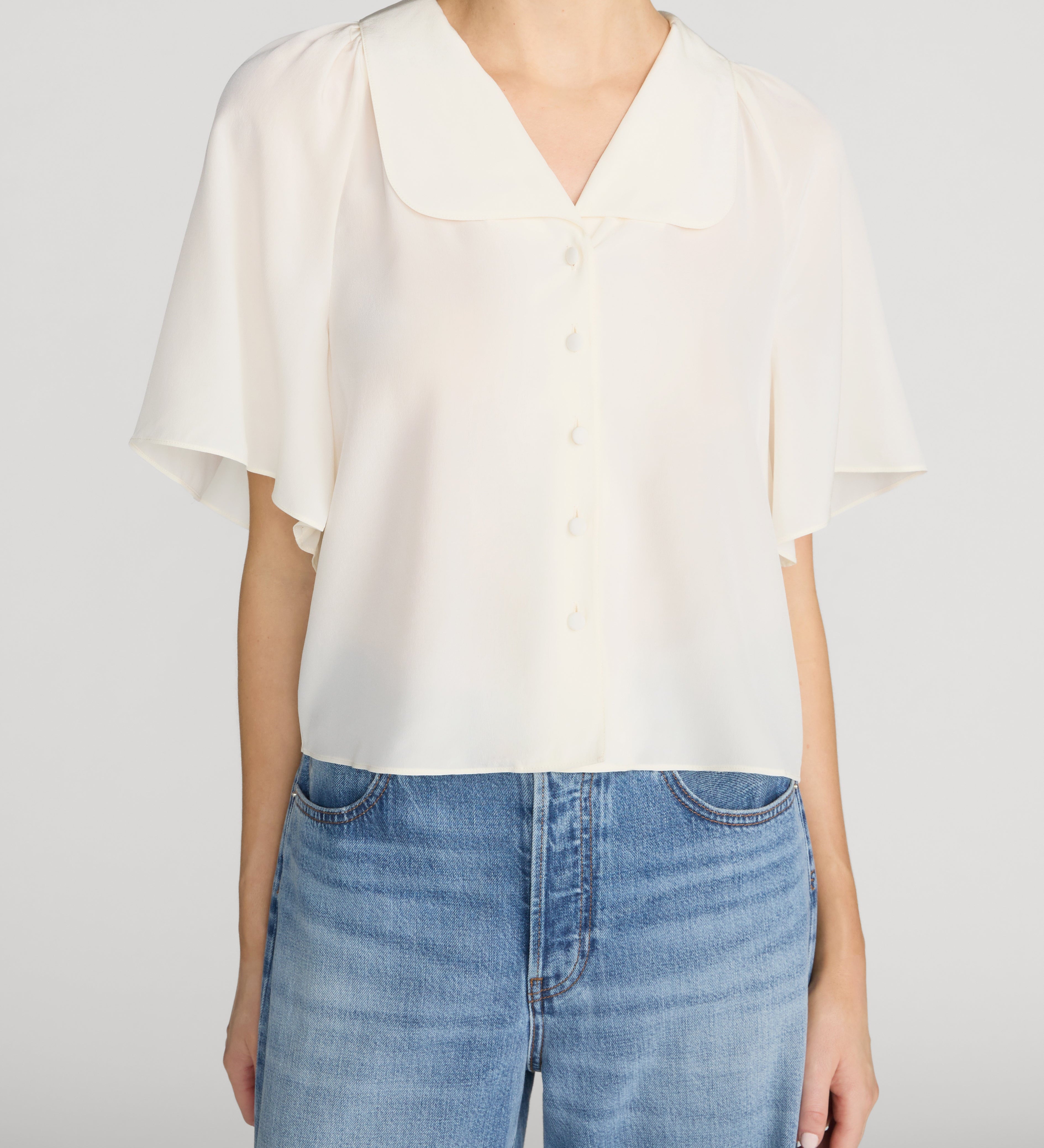 FRAME - The Short Sleeve Silk Gala Shirt