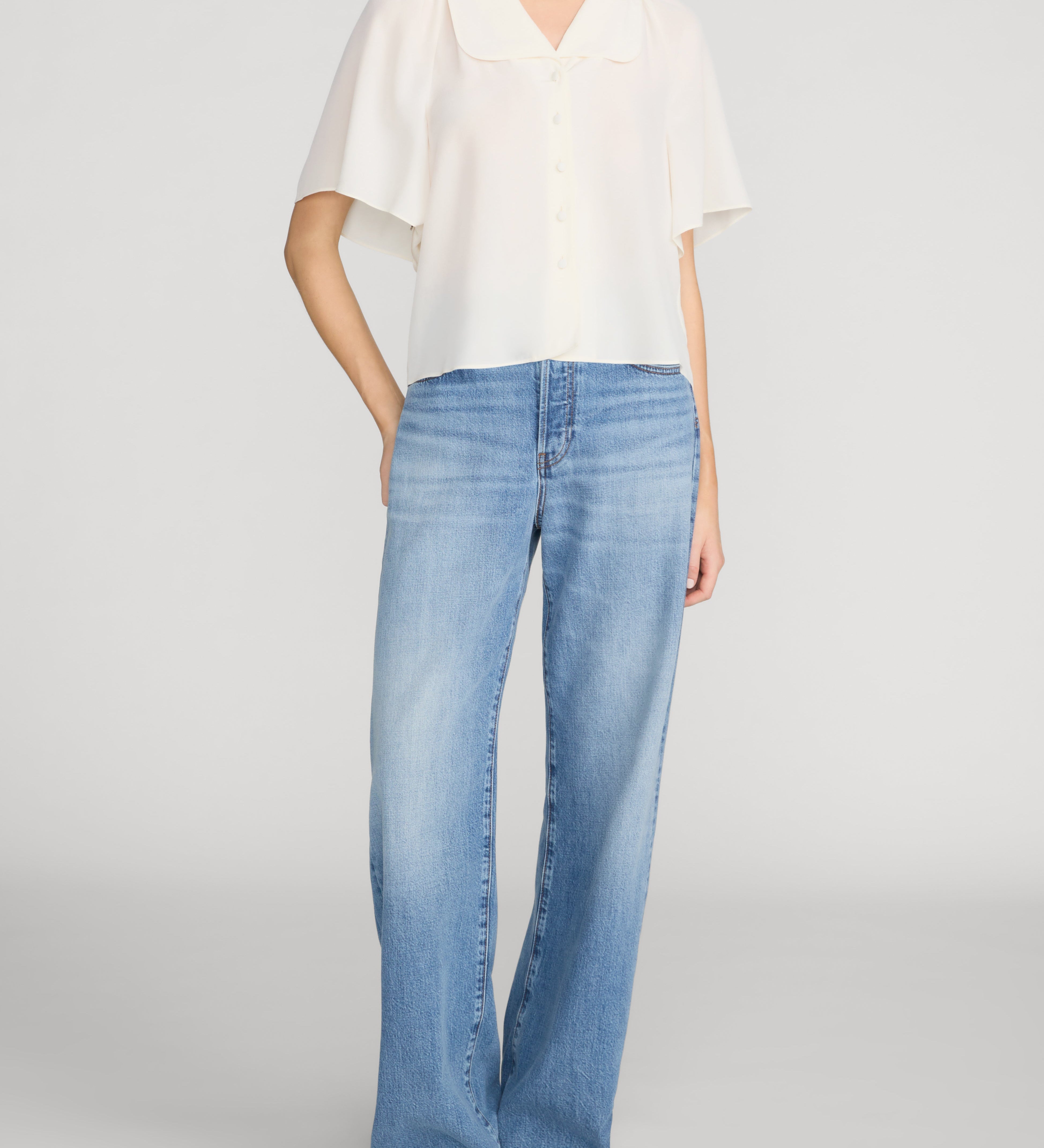FRAME - The Short Sleeve Silk Gala Shirt