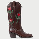Loeffler Randall - Wilder Espresso Leather Tulip Boot