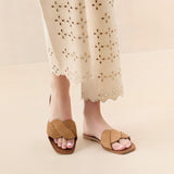 Loeffler Randall - Willajo Toffee Suede Braid Sandal