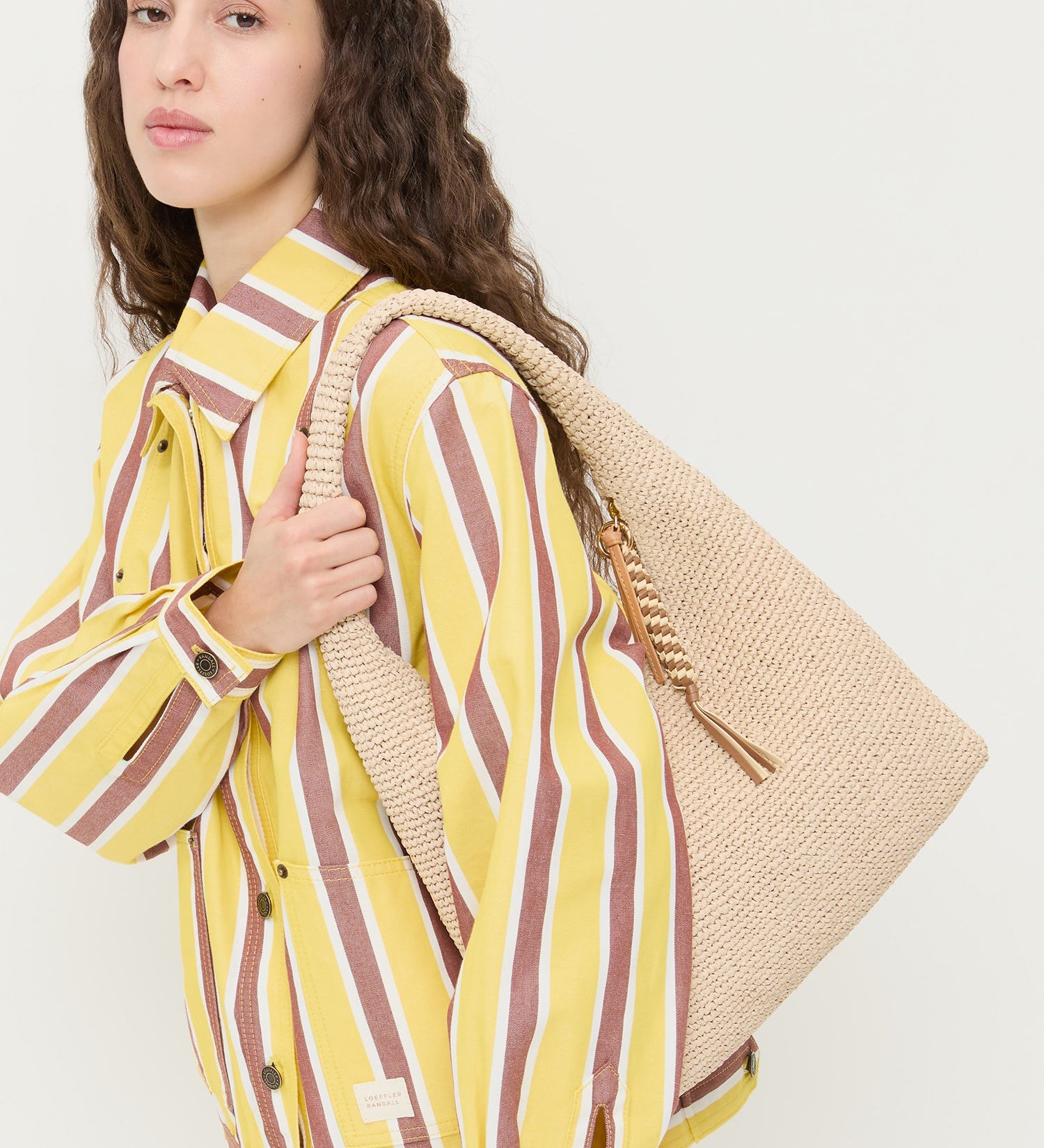 Loeffler Randall - Willow Natural Woven Hobo Bag