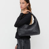 Loeffler Randall - Willow Black Woven Hobo Bag