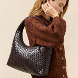Loeffler Randall - Willow Chocolate Woven Hobo Bag
