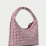 Loeffler Randall - Willow Maroon/White Woven Hobo Bag