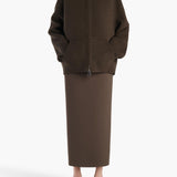 Khaite - Winton Skirt in Clove