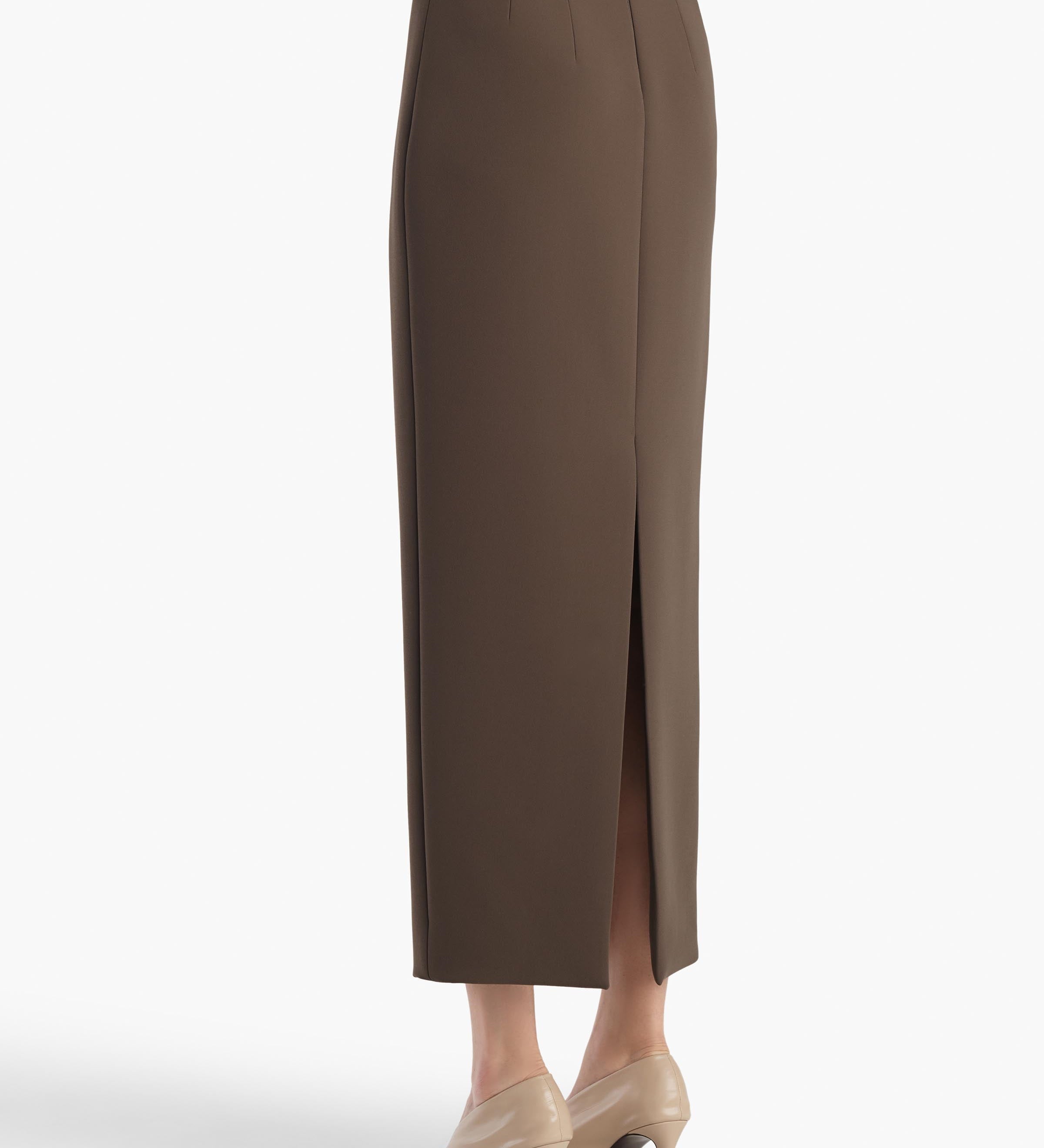Khaite - Winton Skirt in Clove